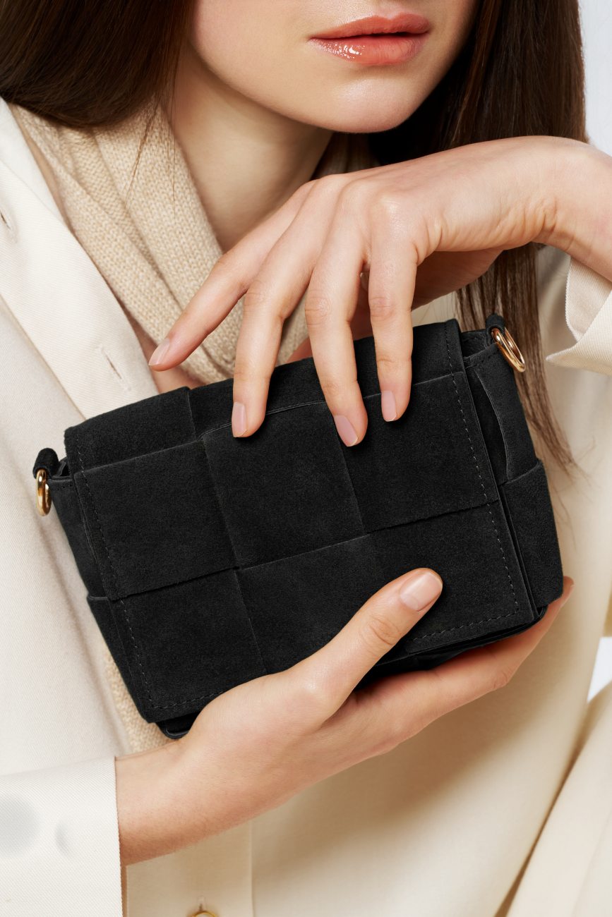 Micro bolso de ante TWENTY TWO Negro