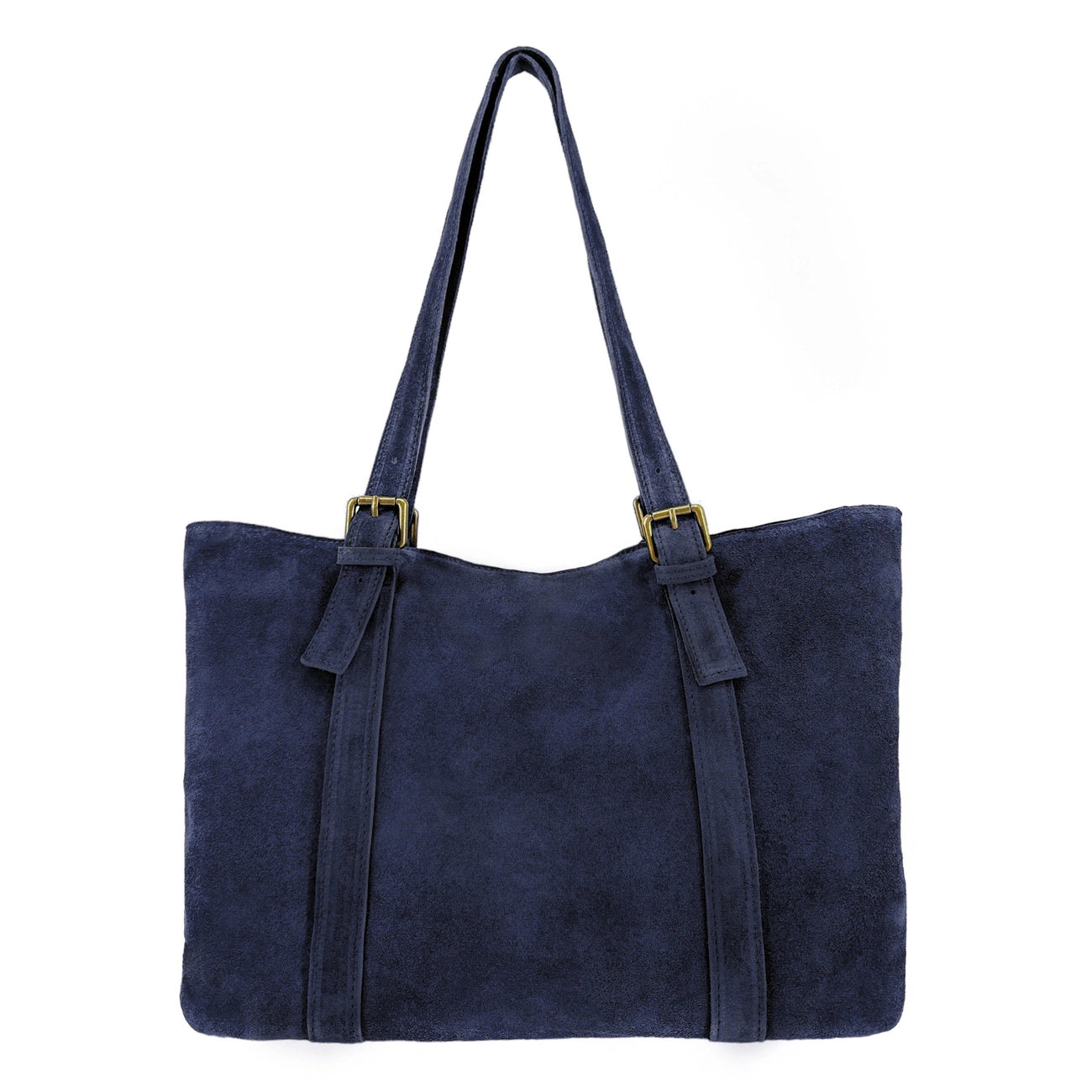 Borsa cabas Suede TOKYO blu navy