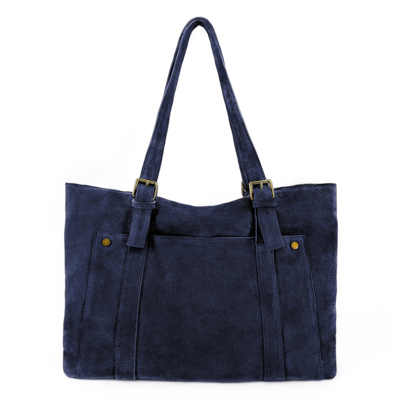 Borsa cabas Suede TOKYO blu navy