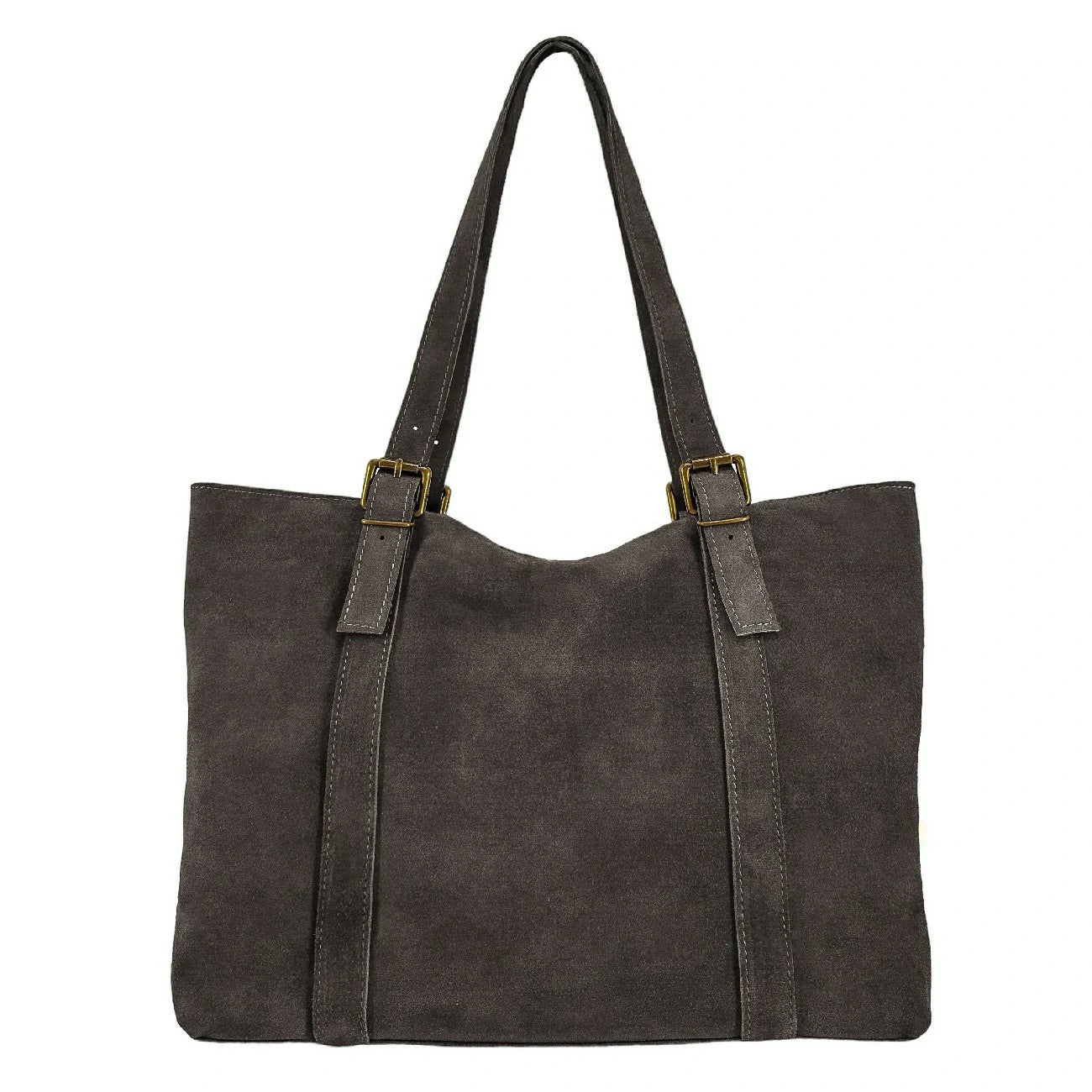 Sac cabas en daim TOKYO Gris taupe
