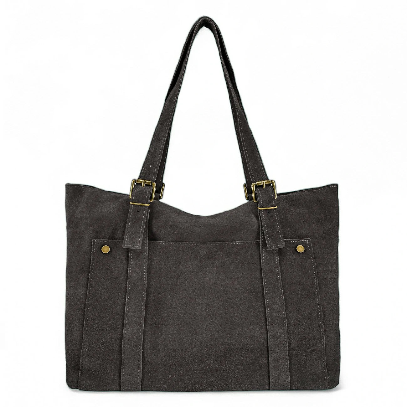 Sac cabas en daim TOKYO Gris taupe