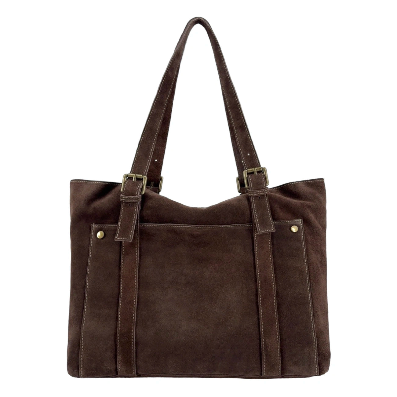 Sac cabas en daim TOKYO Marron chocolat