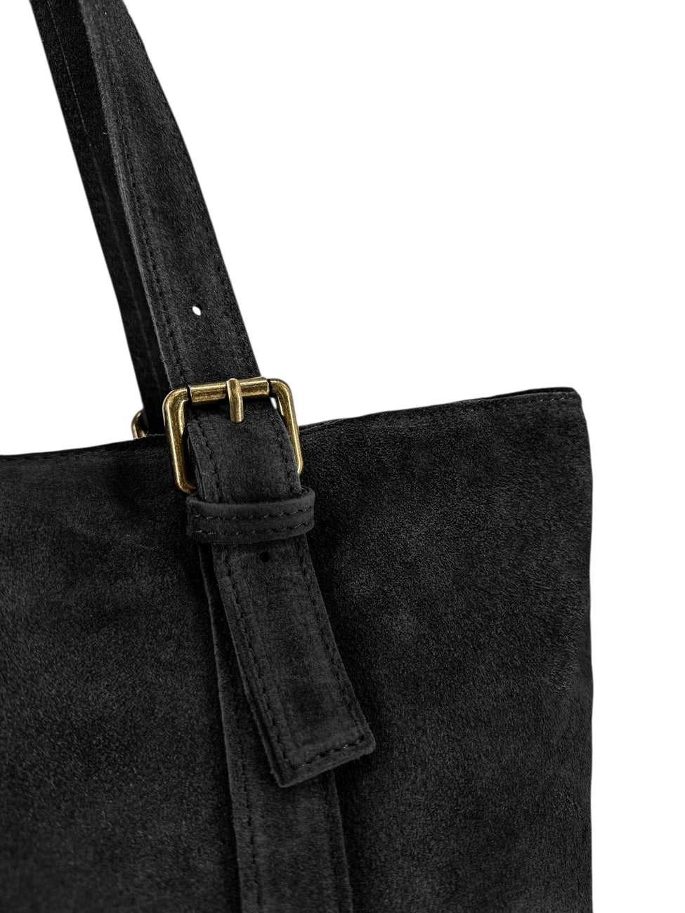 TOKYO suede tote bag Black