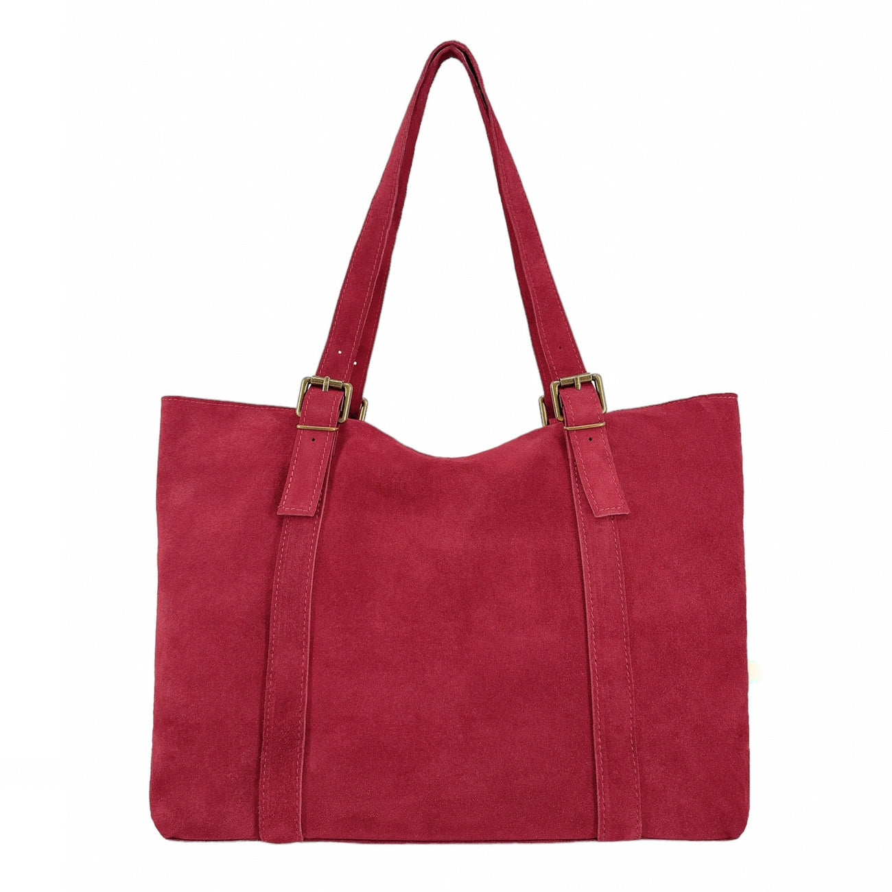 Sac cabas en daim TOKYO Rouge garance