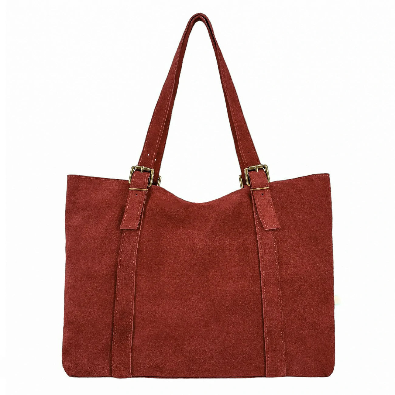 Sac cabas en daim TOKYO Rouge foncé