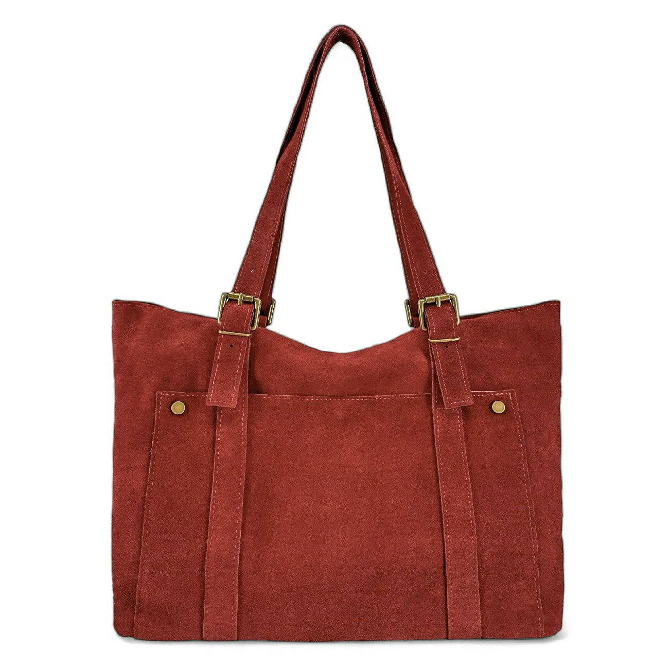 Sac cabas en daim TOKYO Rouge foncé