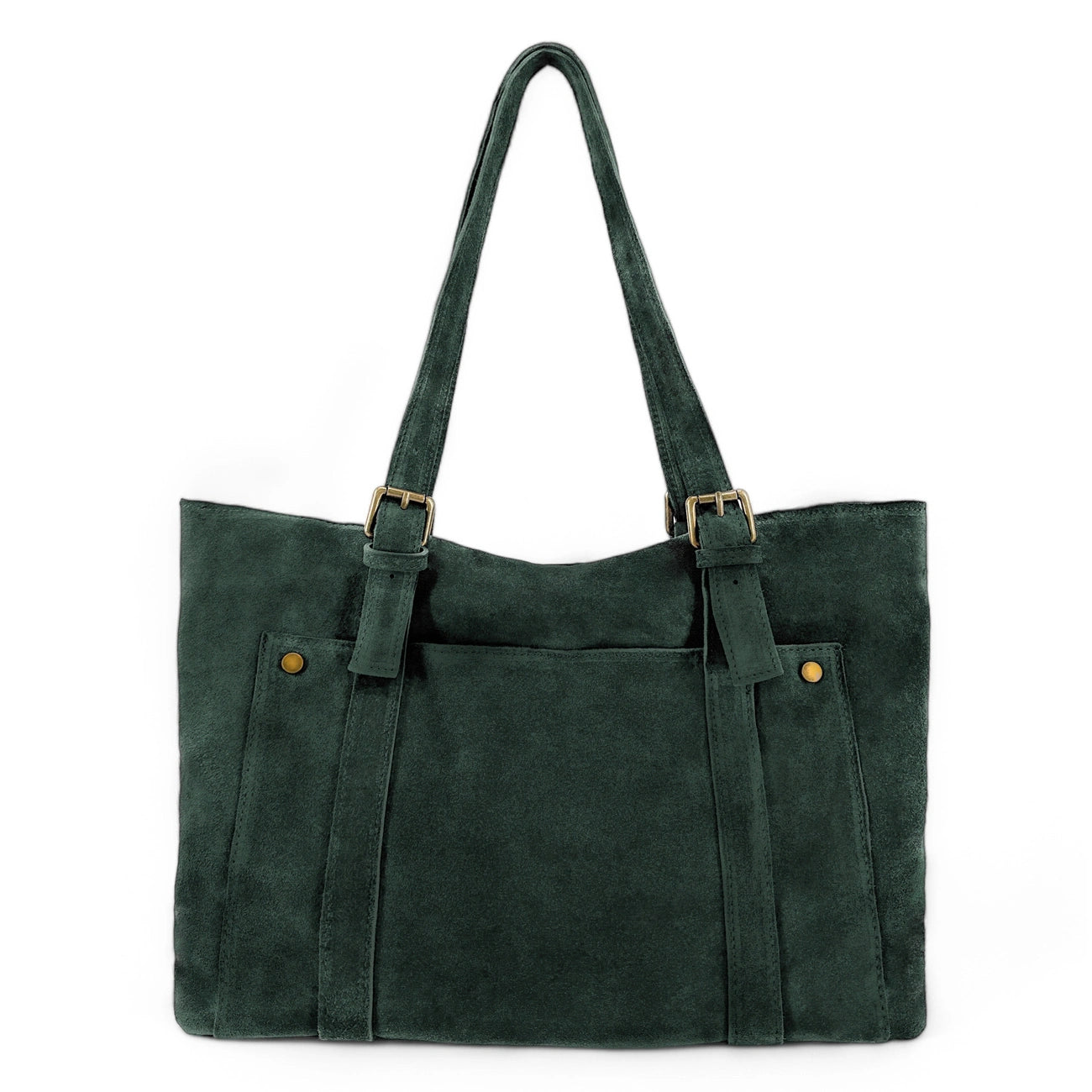 Sac cabas en daim TOKYO Vert forêt