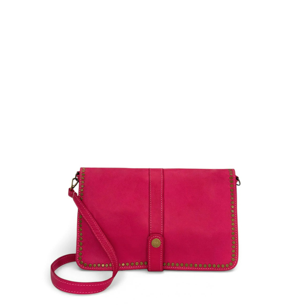 Borsa besace cinturino in pelle vintage MISS Clear Khaki