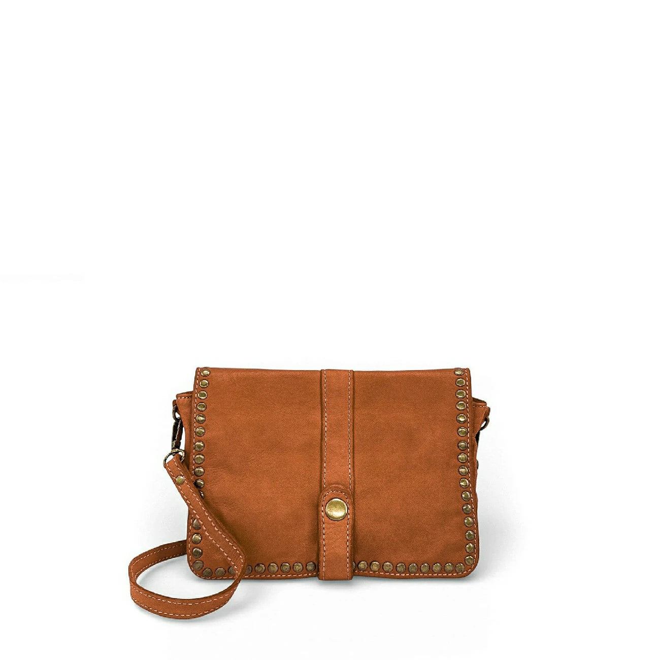 Borsa besace cinturino in pelle vintage MISS SHAN Cammello scuro