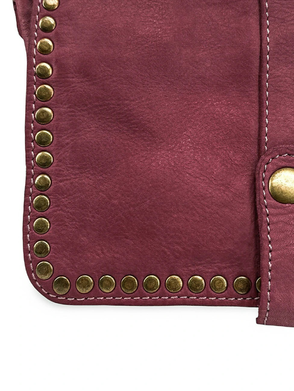 Bolso bandolera de piel vintage MISS SHAN Ciruela