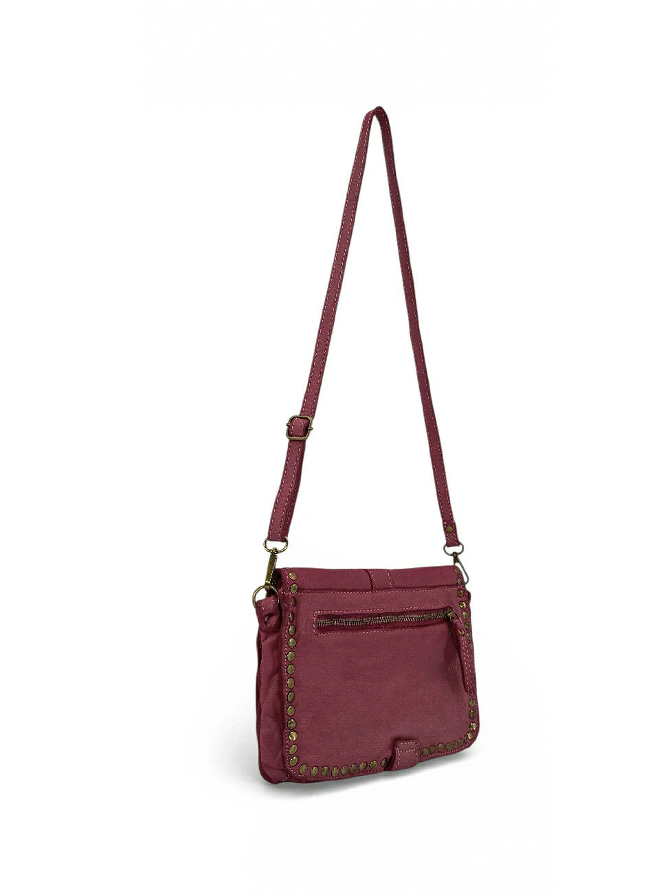 Bolso bandolera de piel vintage MISS SHAN Ciruela