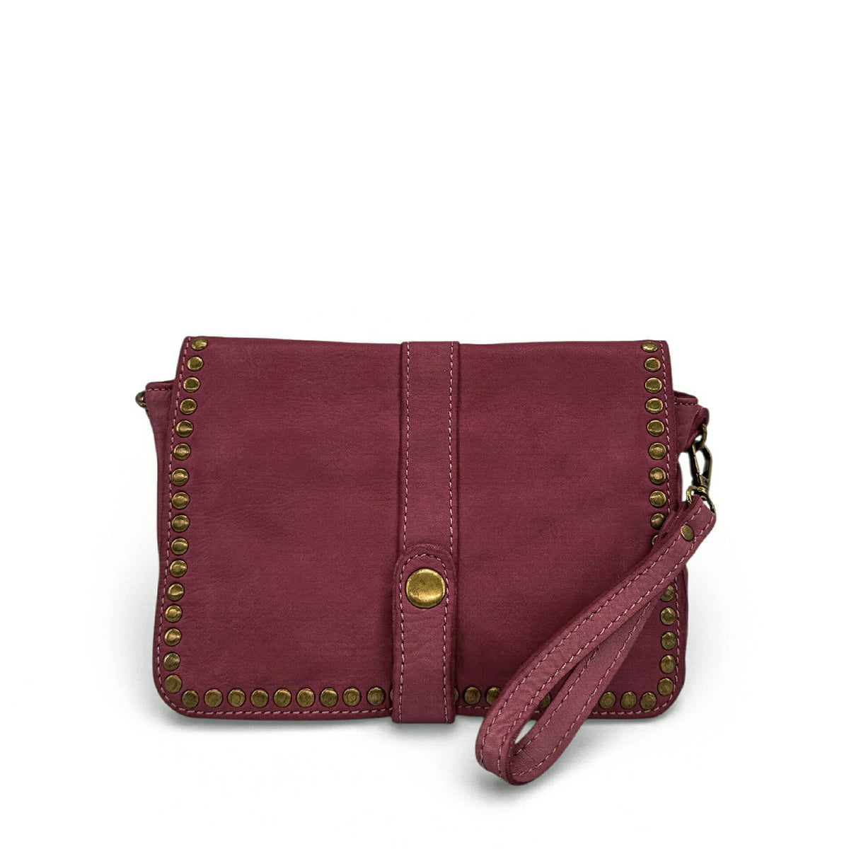 Bolso bandolera de piel vintage MISS SHAN Ciruela