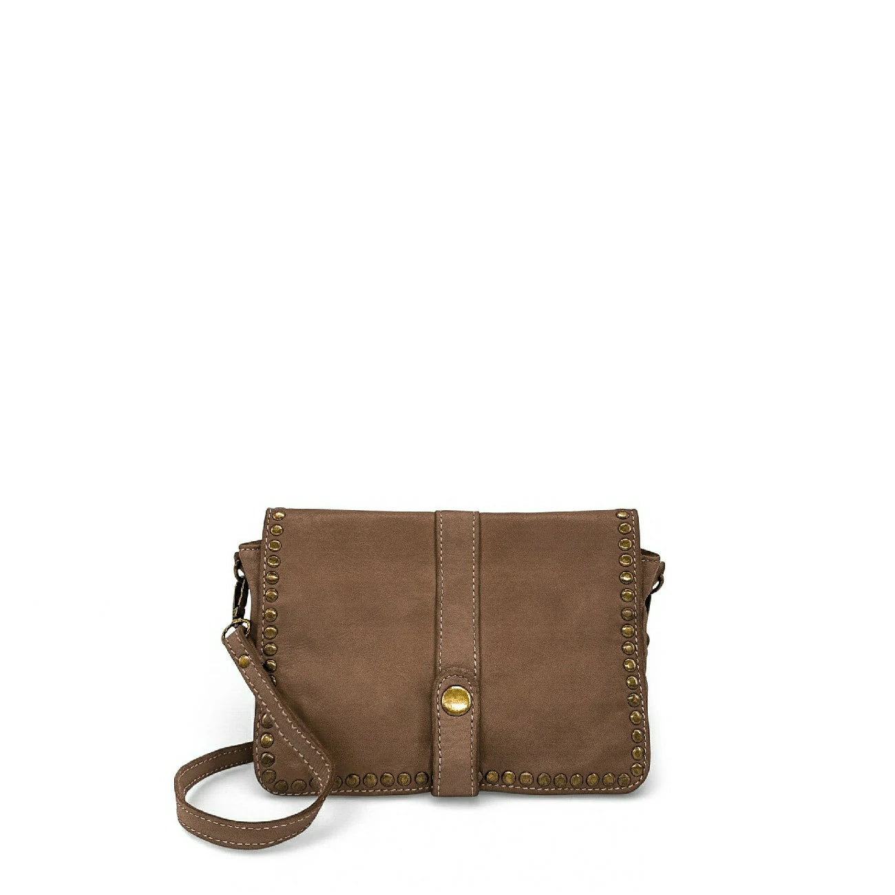 Borsa besace cinturino in pelle vintage MISS SHAN Mole scura