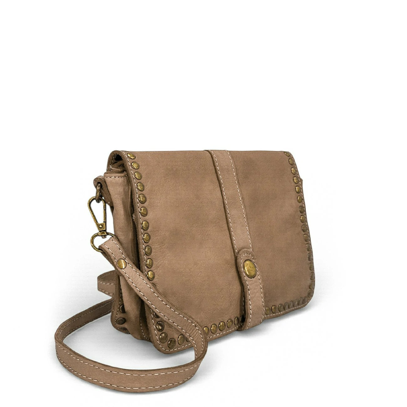 Borsa besace cinturino in pelle vintage MISS SHAN Verde inglese