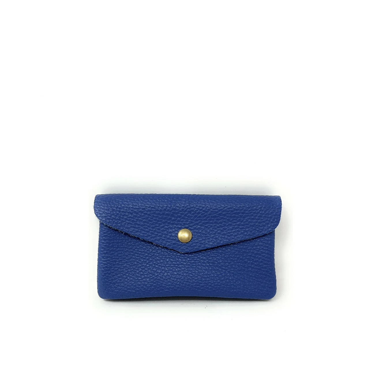Pochette porte-monnaie en cuir grainé COMPO Bleu