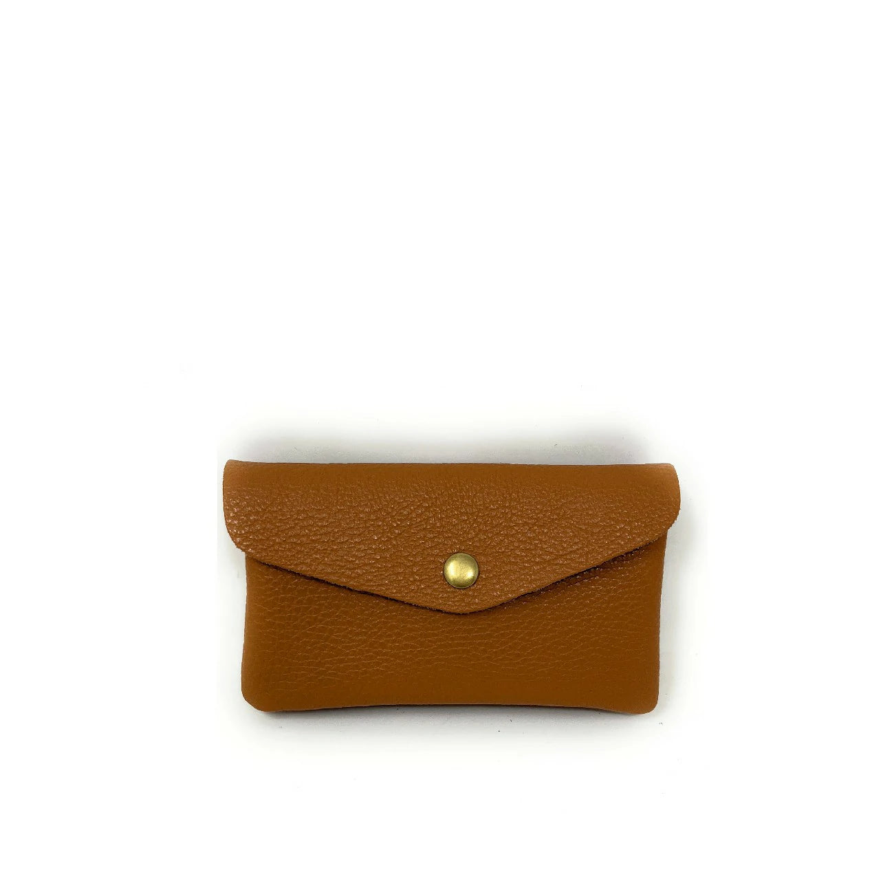 Pochette porte-monnaie en cuir grainé COMPO Camel
