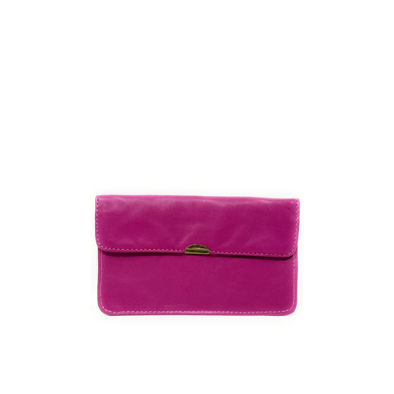Geldbörsen-Clutch aus Glattleder IMPRO Fuchsienrosa