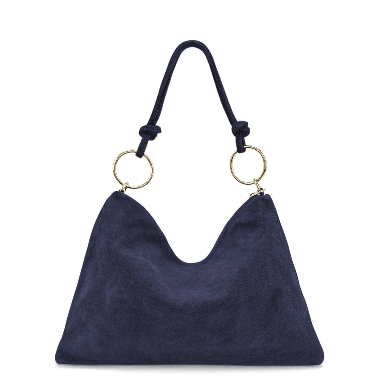 Sac pochette Hobo en daim SOA Bleu marine