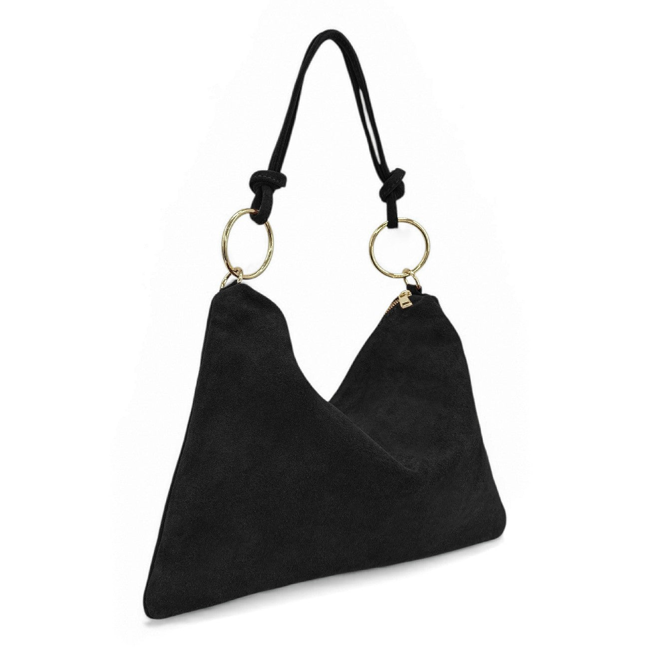 Sac pochette Hobo en daim SOA Noir