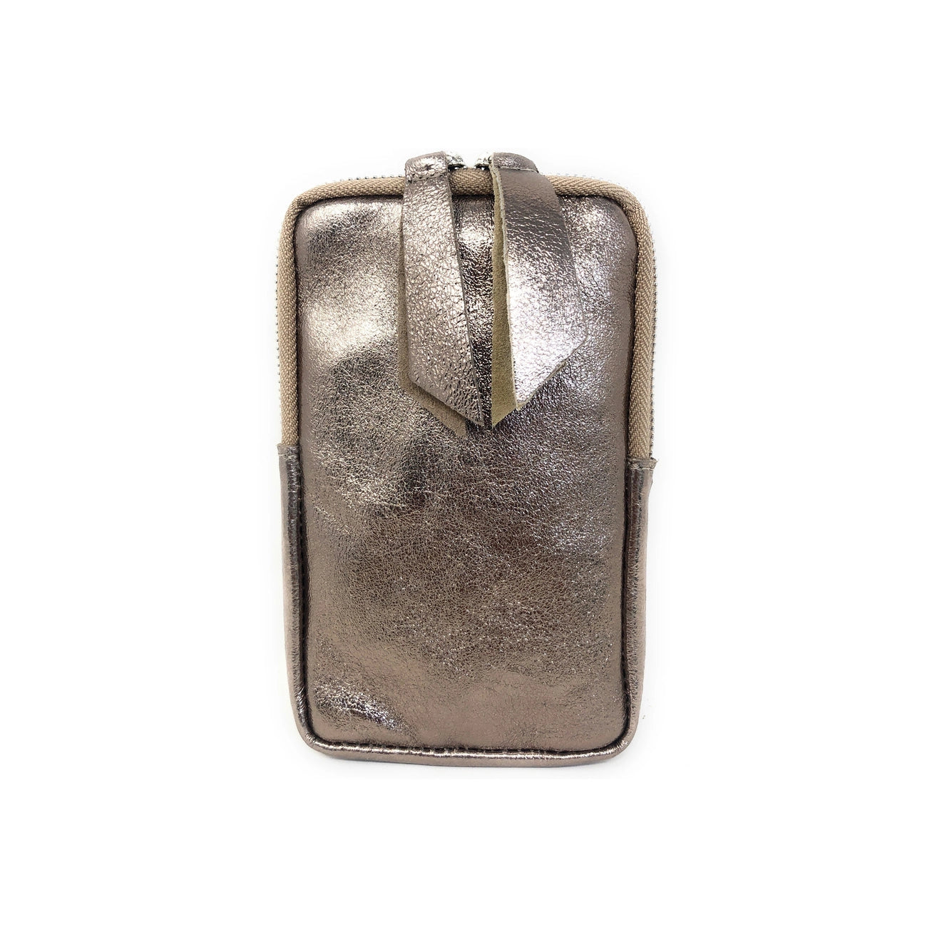 Coperchio del telefono con cinturino in pelle irise LOUVRE Champagne irise