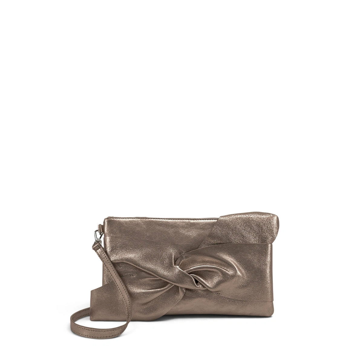 Sac pochette en cuir irisé SHERAZADE Champagne irisé