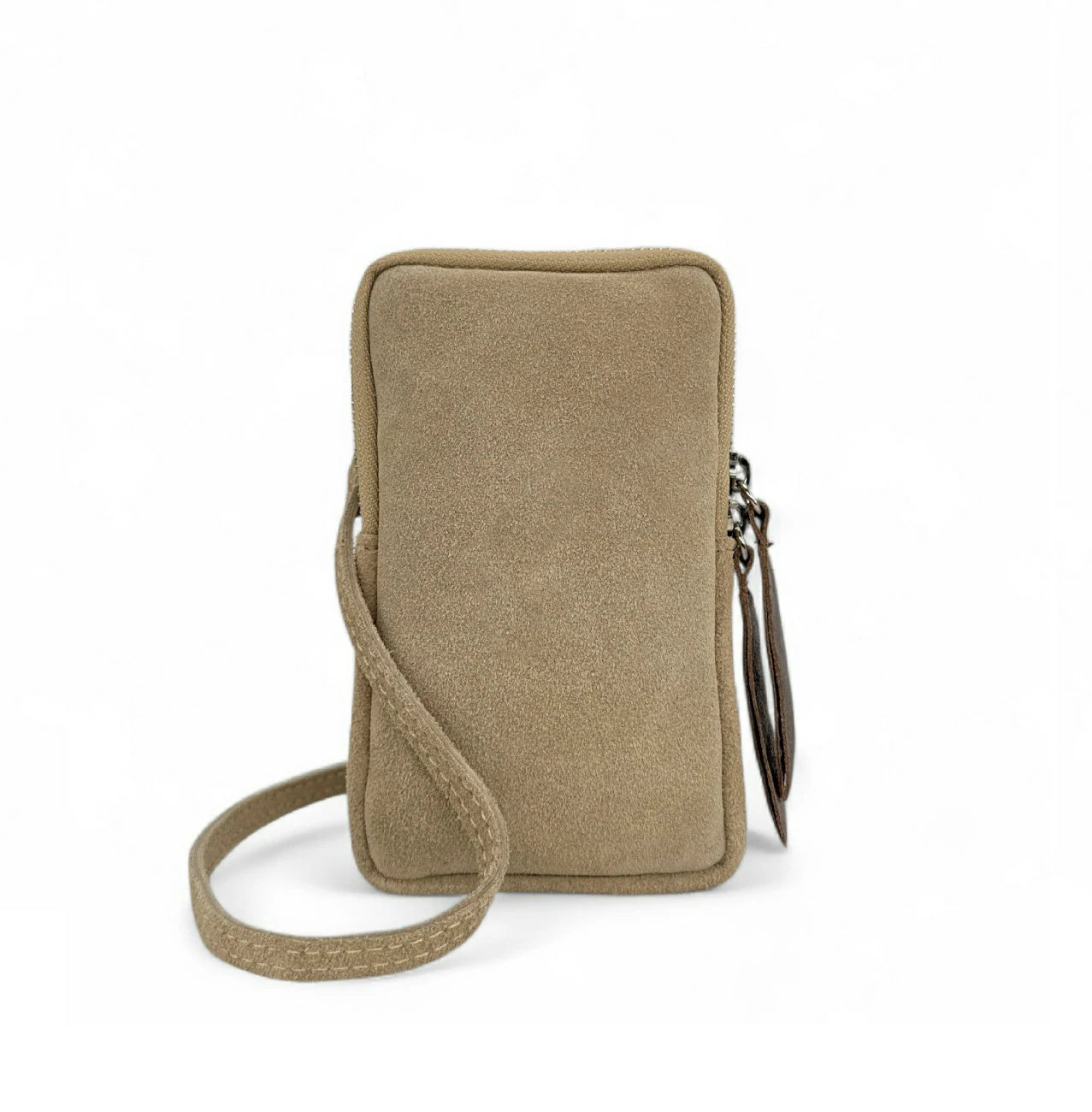 Suede strap pocket LOUVRE Purple