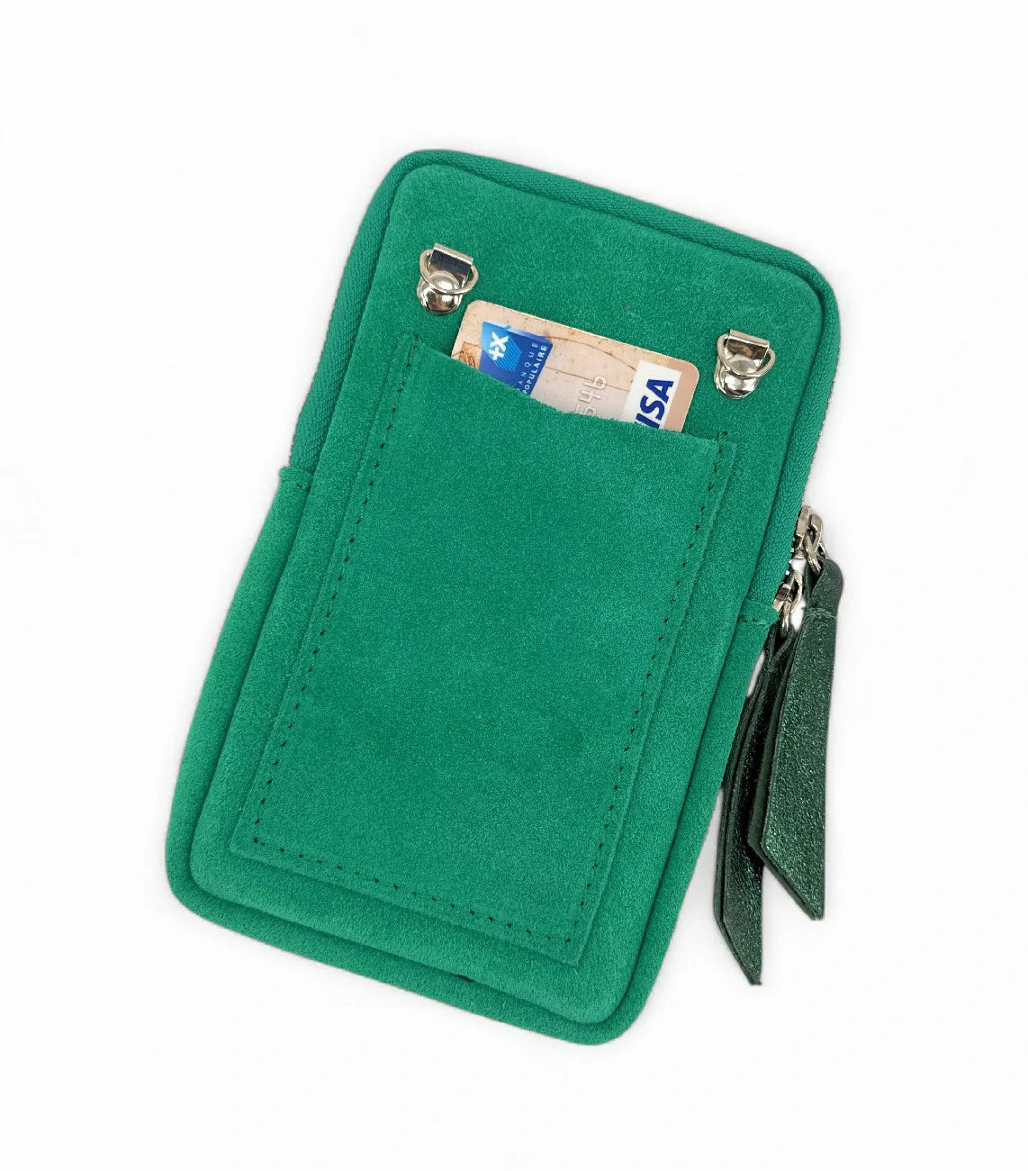 Suede strap pocket LOUVRE Purple