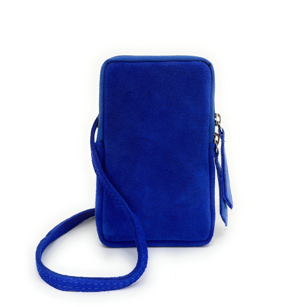Suede strap pocket LOUVRE Royal blue