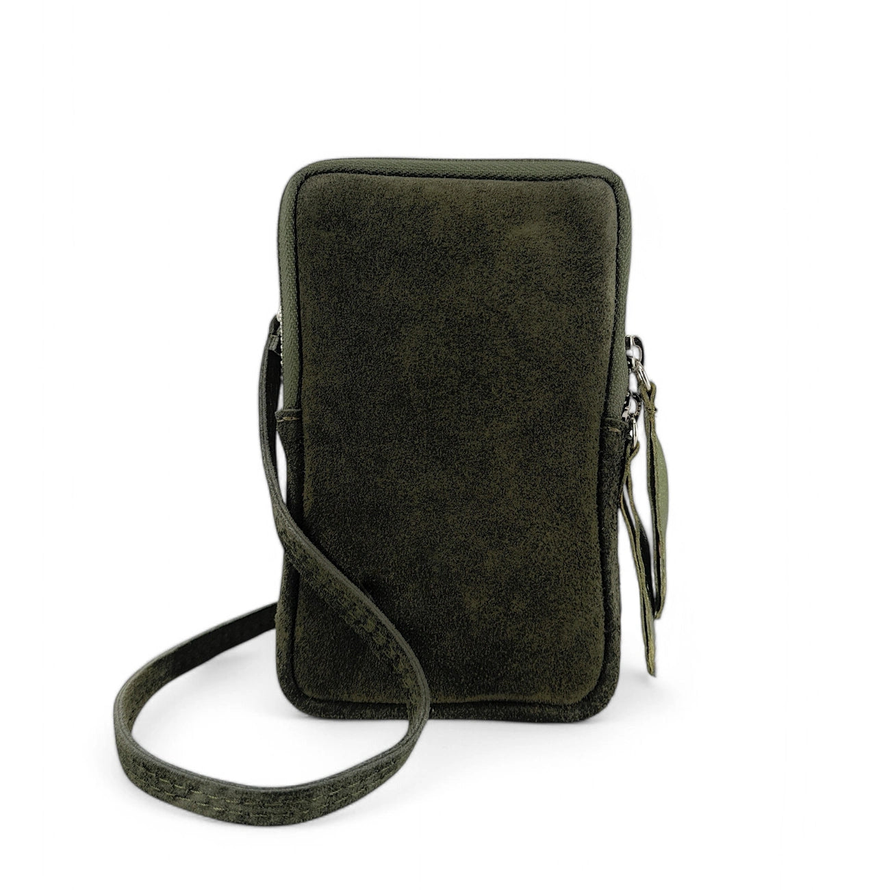 Suede strap pocket LOUVRE Khaki