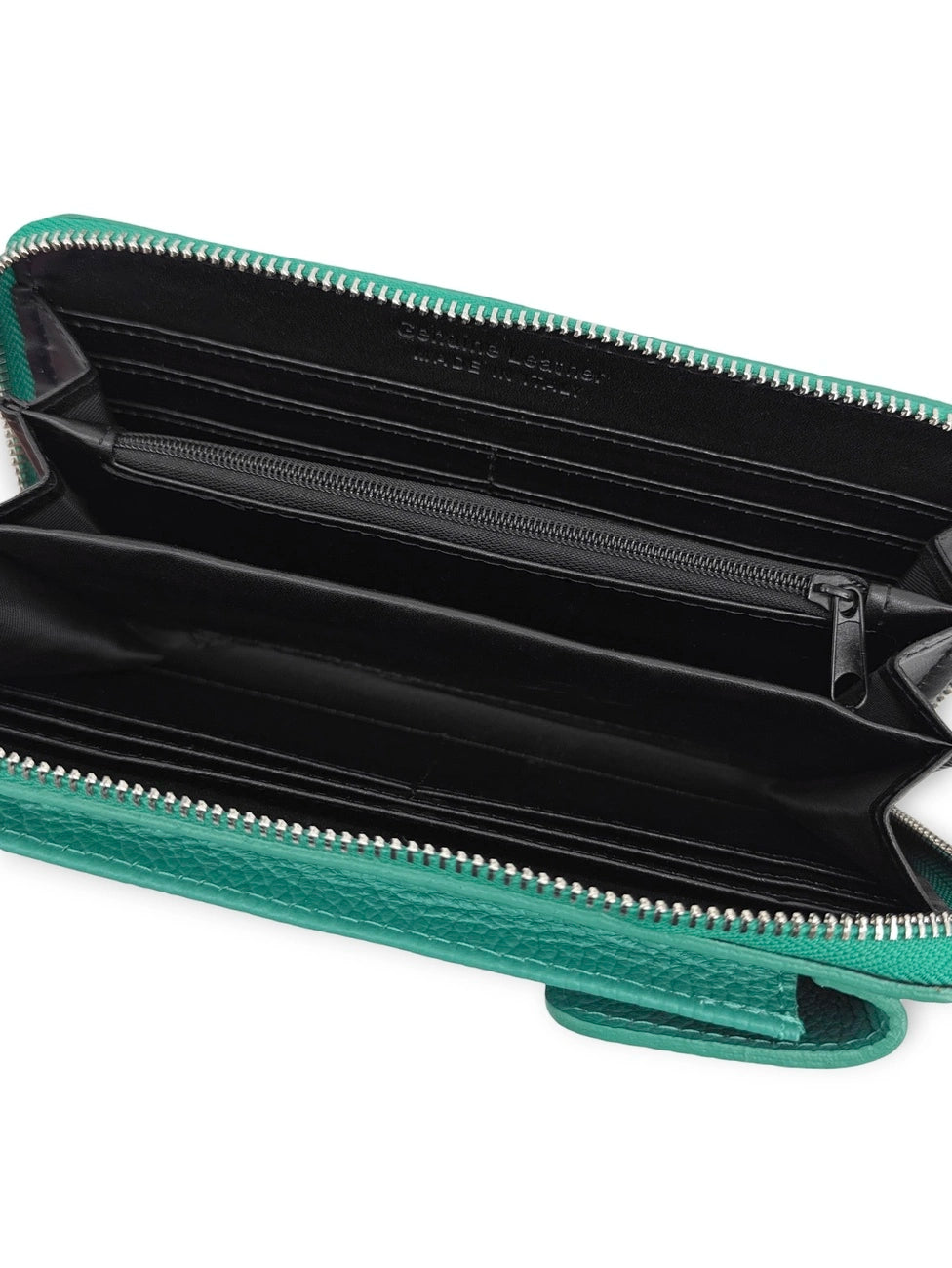 Minibolso clutch de piel granulada STREET Azul mares del sur