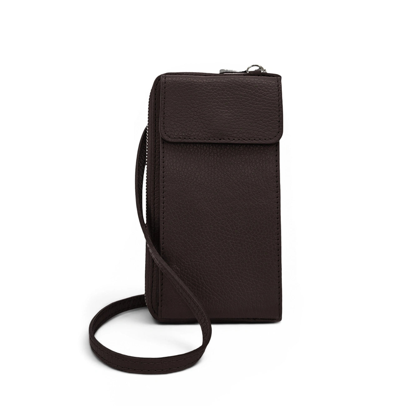 Mini-Sac bolsillo de cuero grano STREET Verde inglés