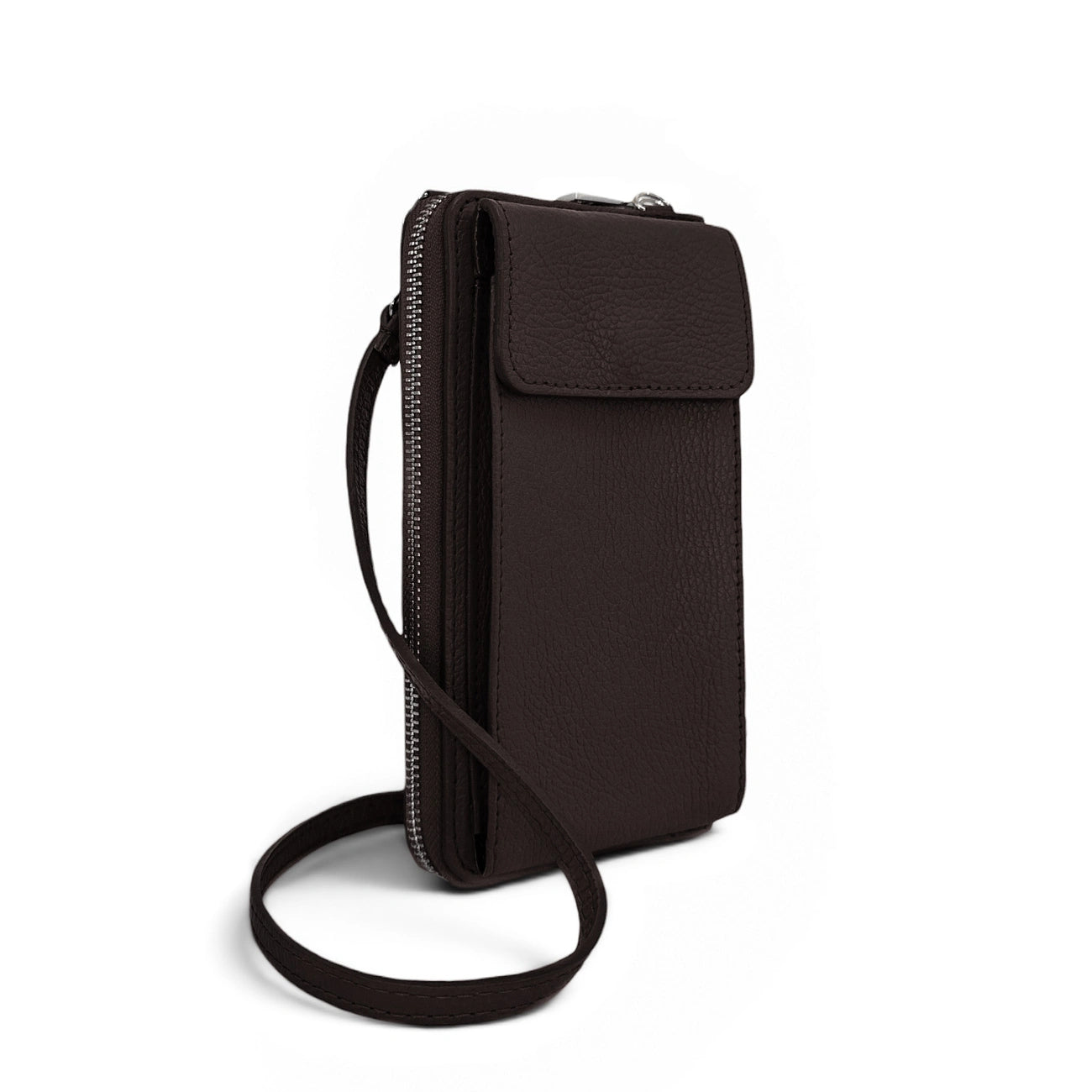 Mini-Sac bolsillo de cuero grano STREET Verde inglés