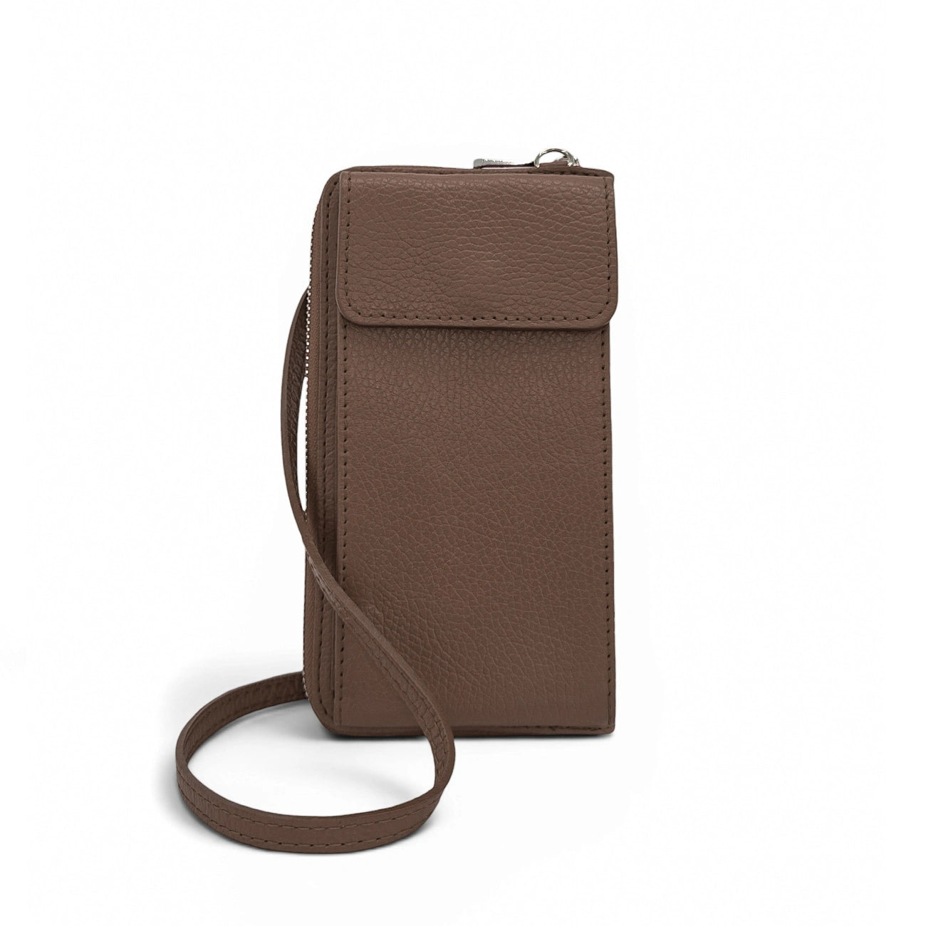 Mini-Sac bolsillo de cuero grano STREET Verde inglés