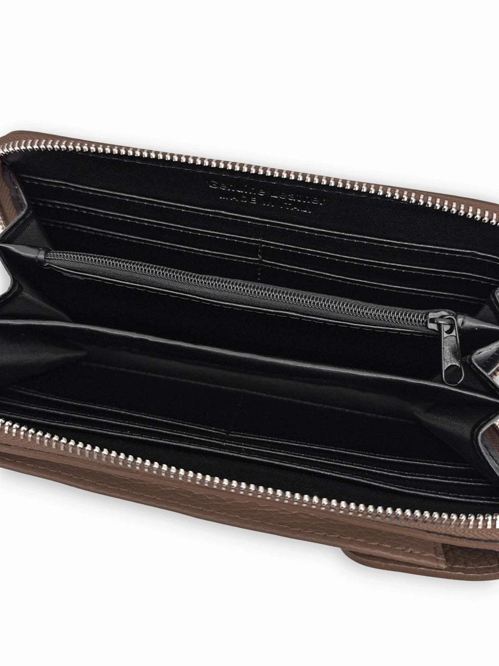 Mini-sac pochette en cuir grainé STREET Marron moka