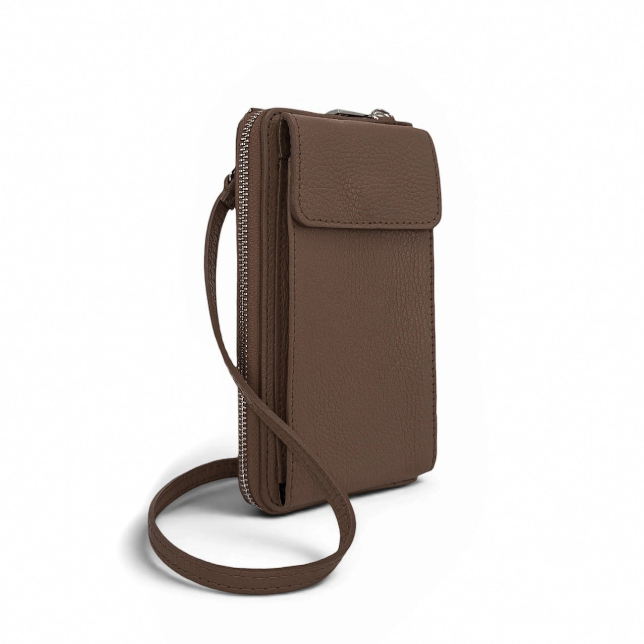 Mini-Sac bolsillo de cuero grano STREET Verde inglés