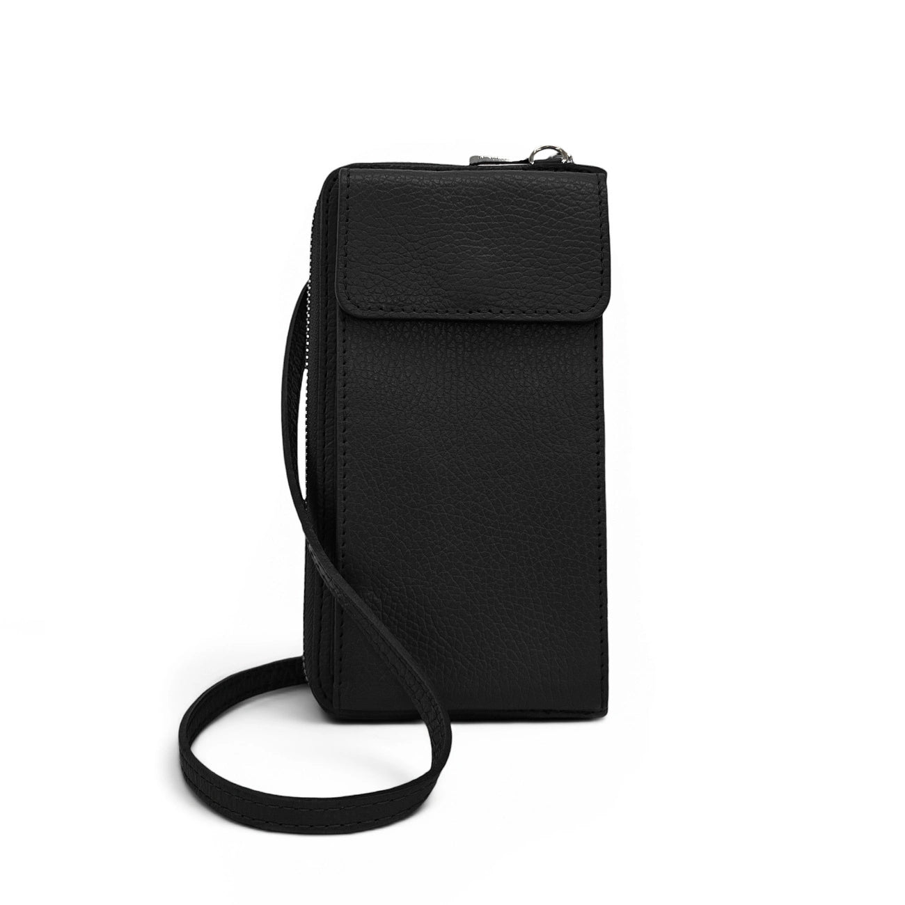 Mini-Sac tasca di pelle a grana STREET Noir