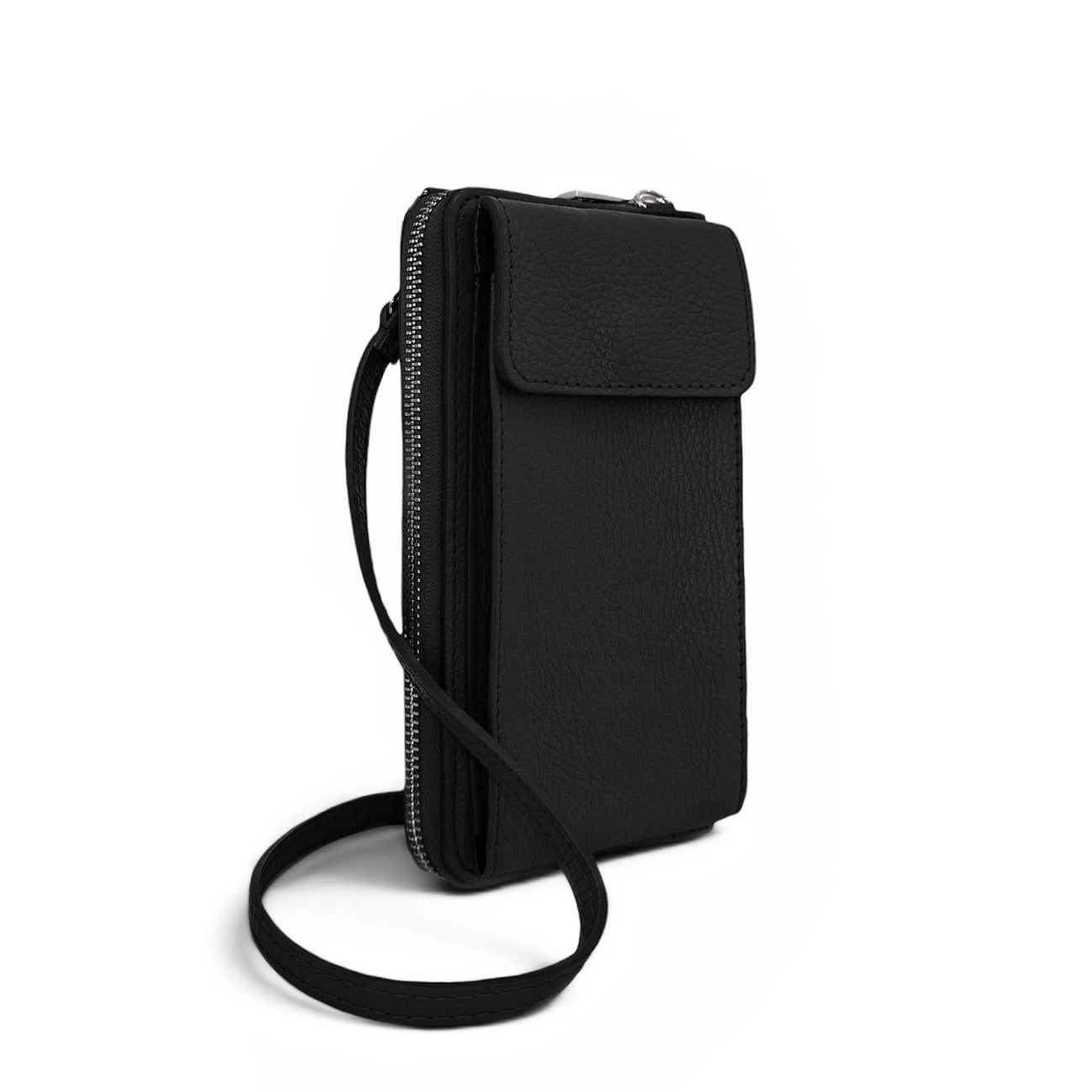 Mini-Sac tasca di pelle a grana STREET Noir