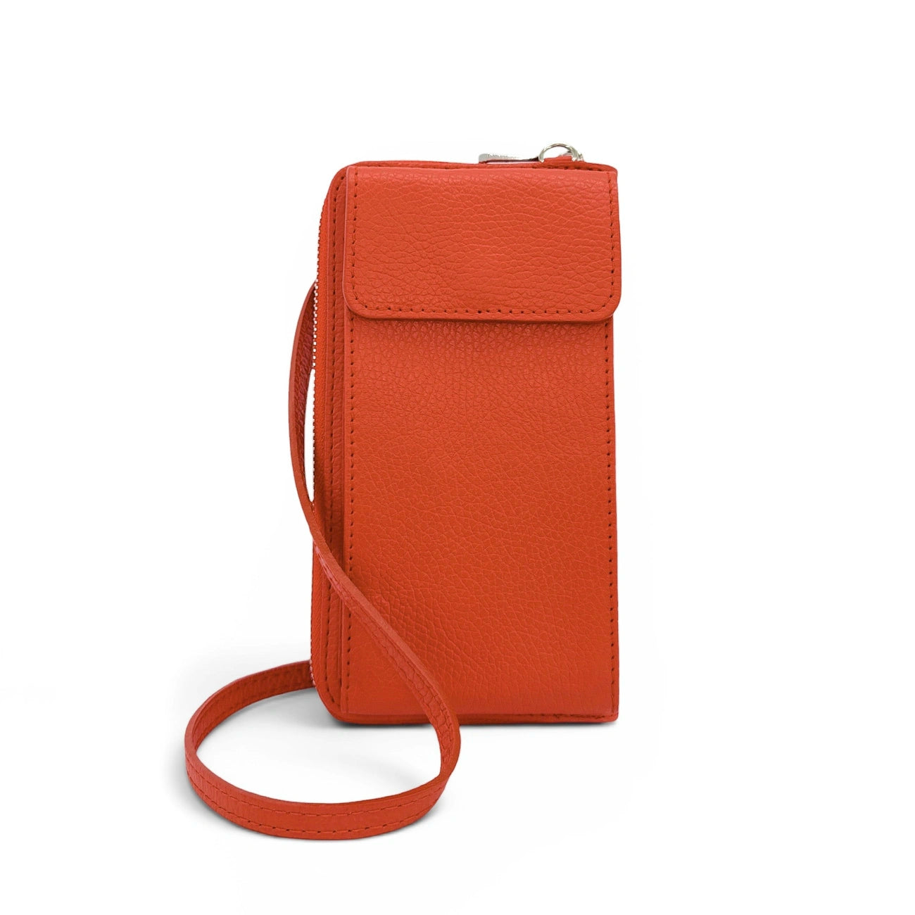 Mini-Sac bolsillo de cuero grano STREET Verde inglés