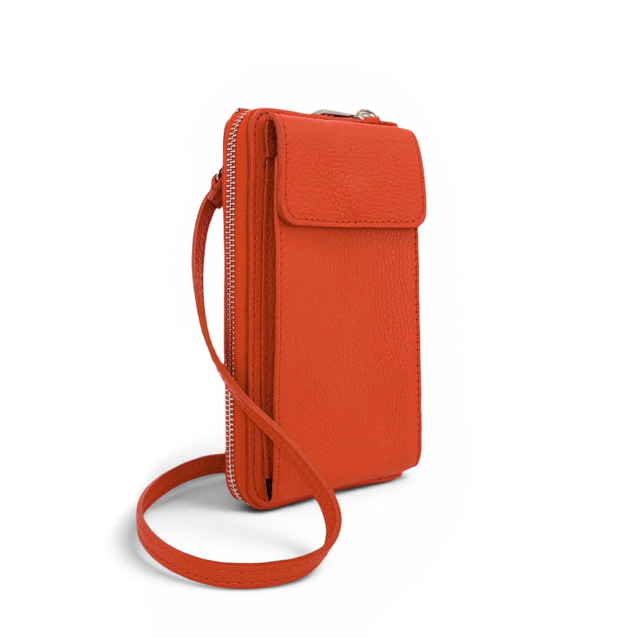 Mini-Sac bolsillo de cuero grano STREET Verde inglés