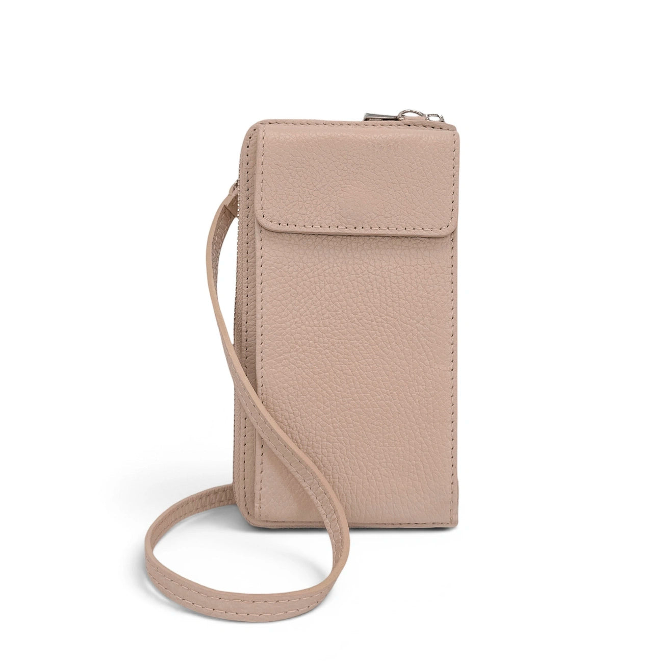 Mini-Sac bolsillo de cuero grano STREET Verde inglés