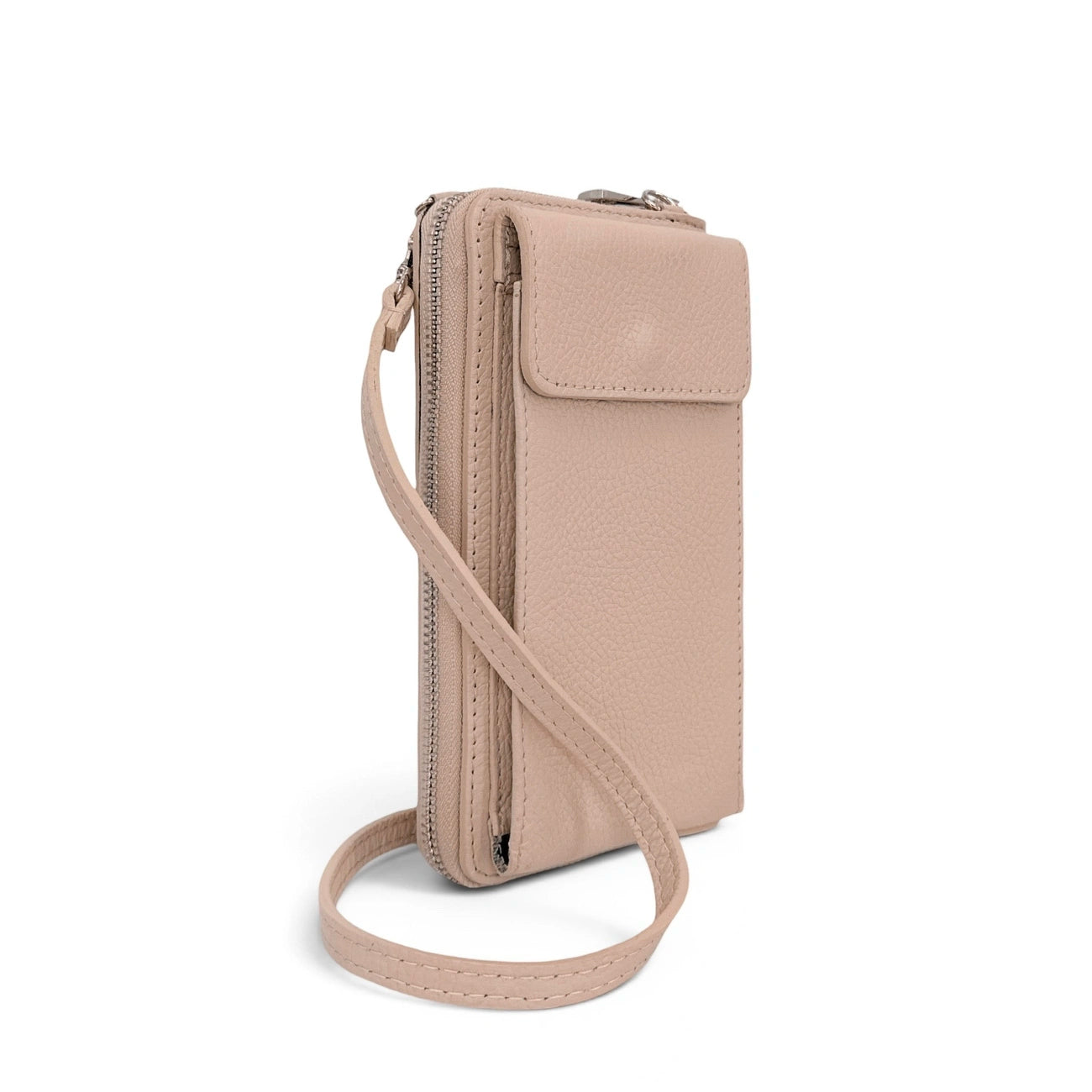 Mini-Sac bolsillo de cuero grano STREET Verde inglés