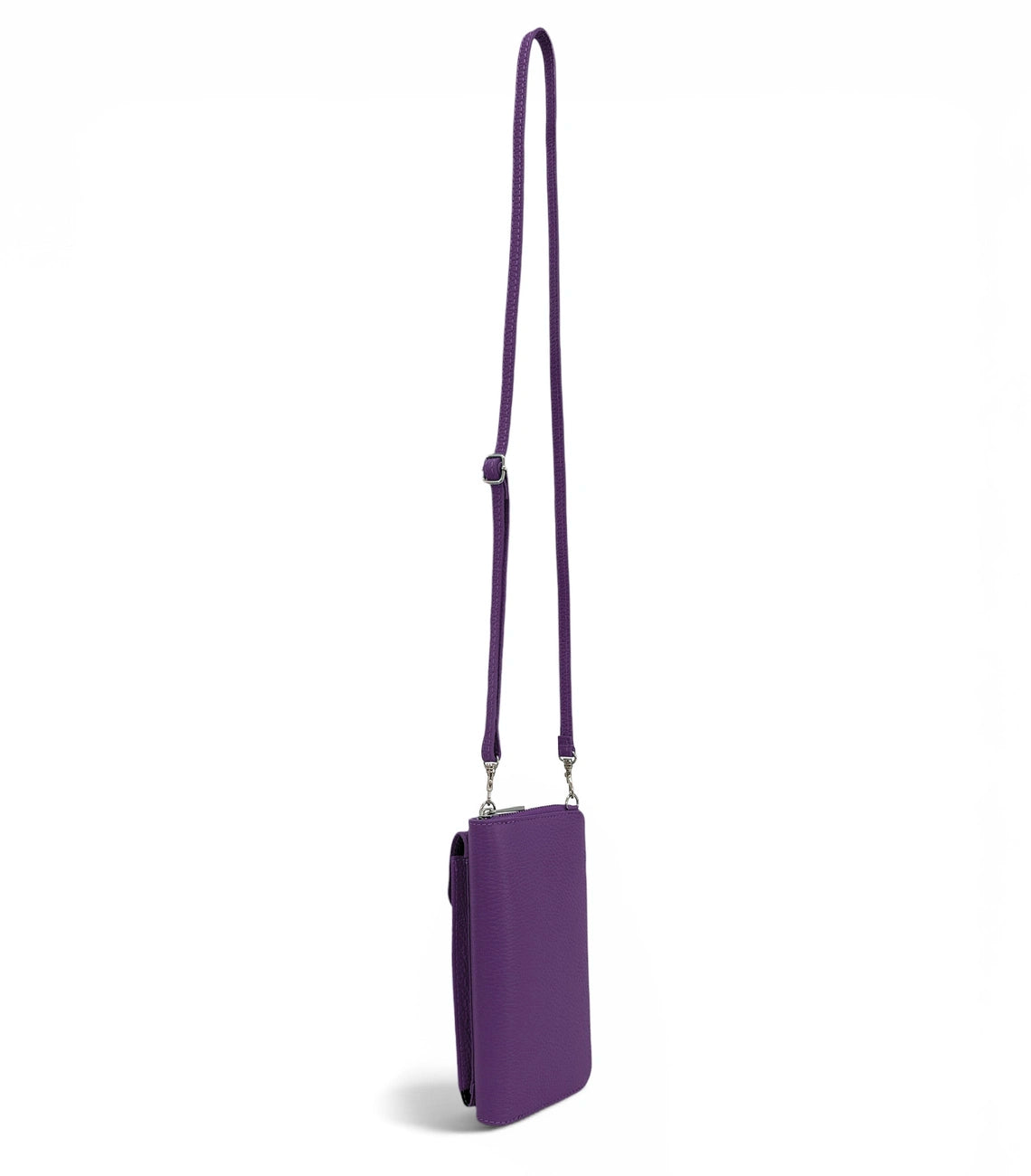 Mini borsa pochette in pelle martellata STREET Viola
