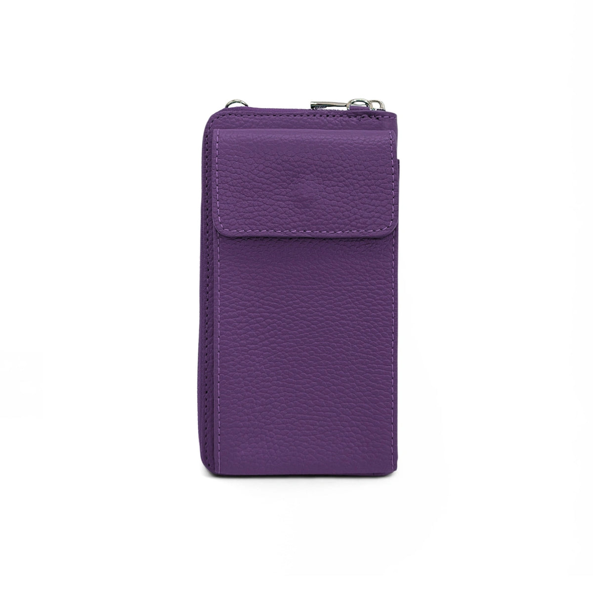 Mini borsa pochette in pelle martellata STREET Viola