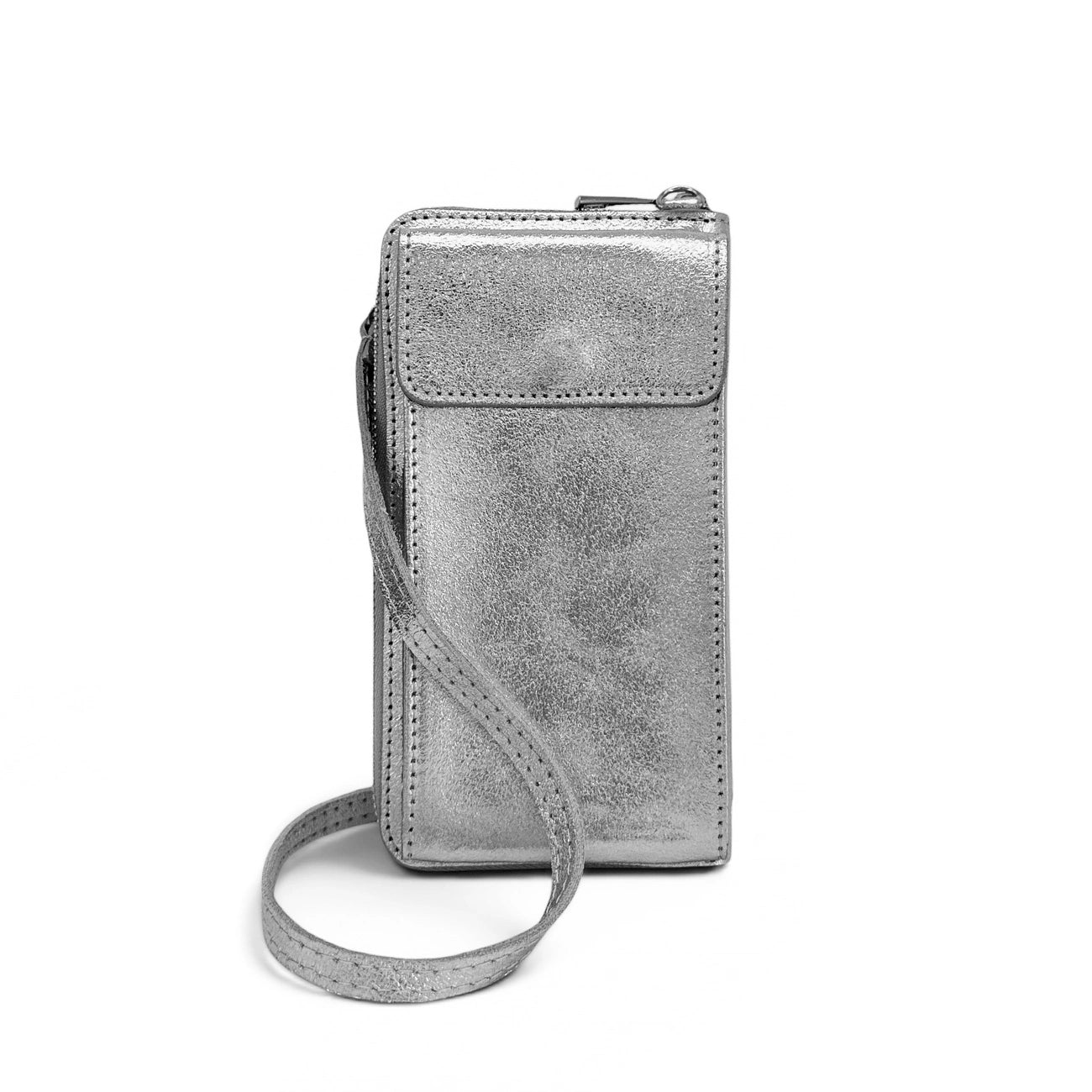 Mini-Sac bolsillo de cuero grano STREET Verde inglés
