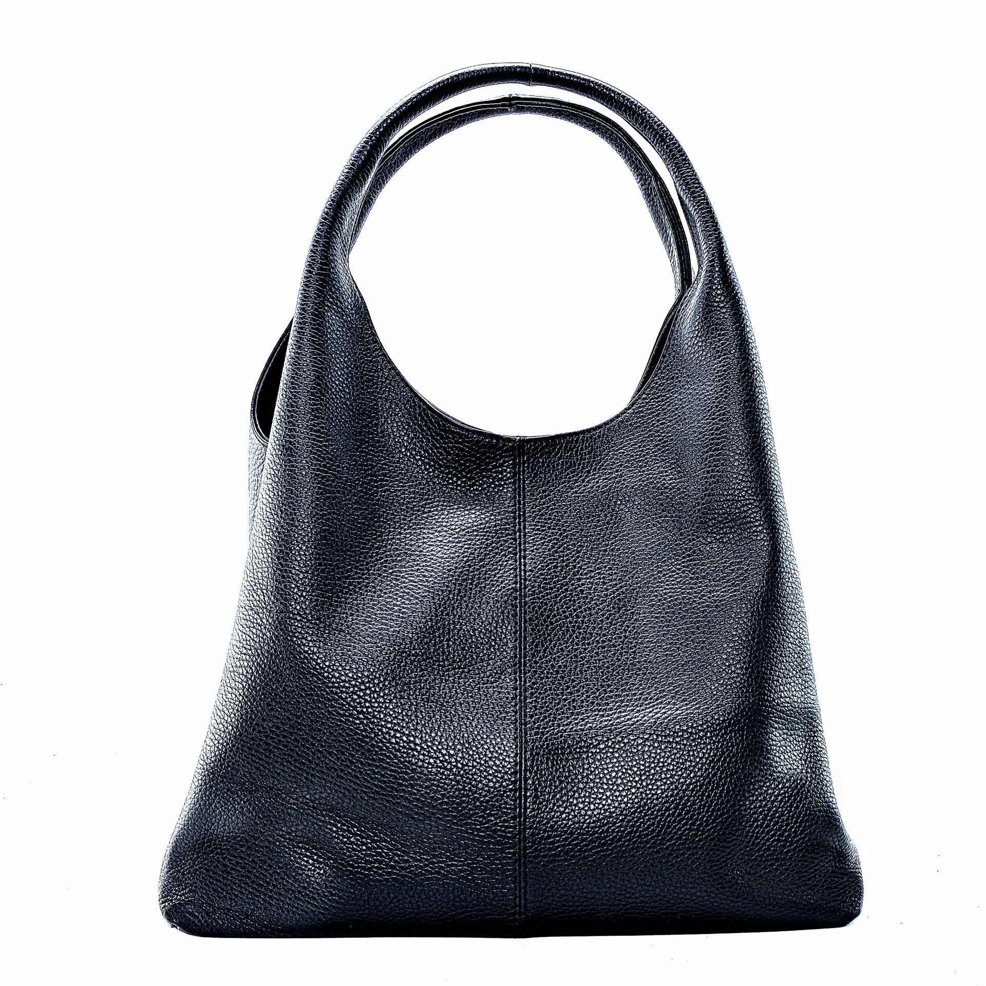 Sac porté épaule en cuir grainé BOSTON Noir