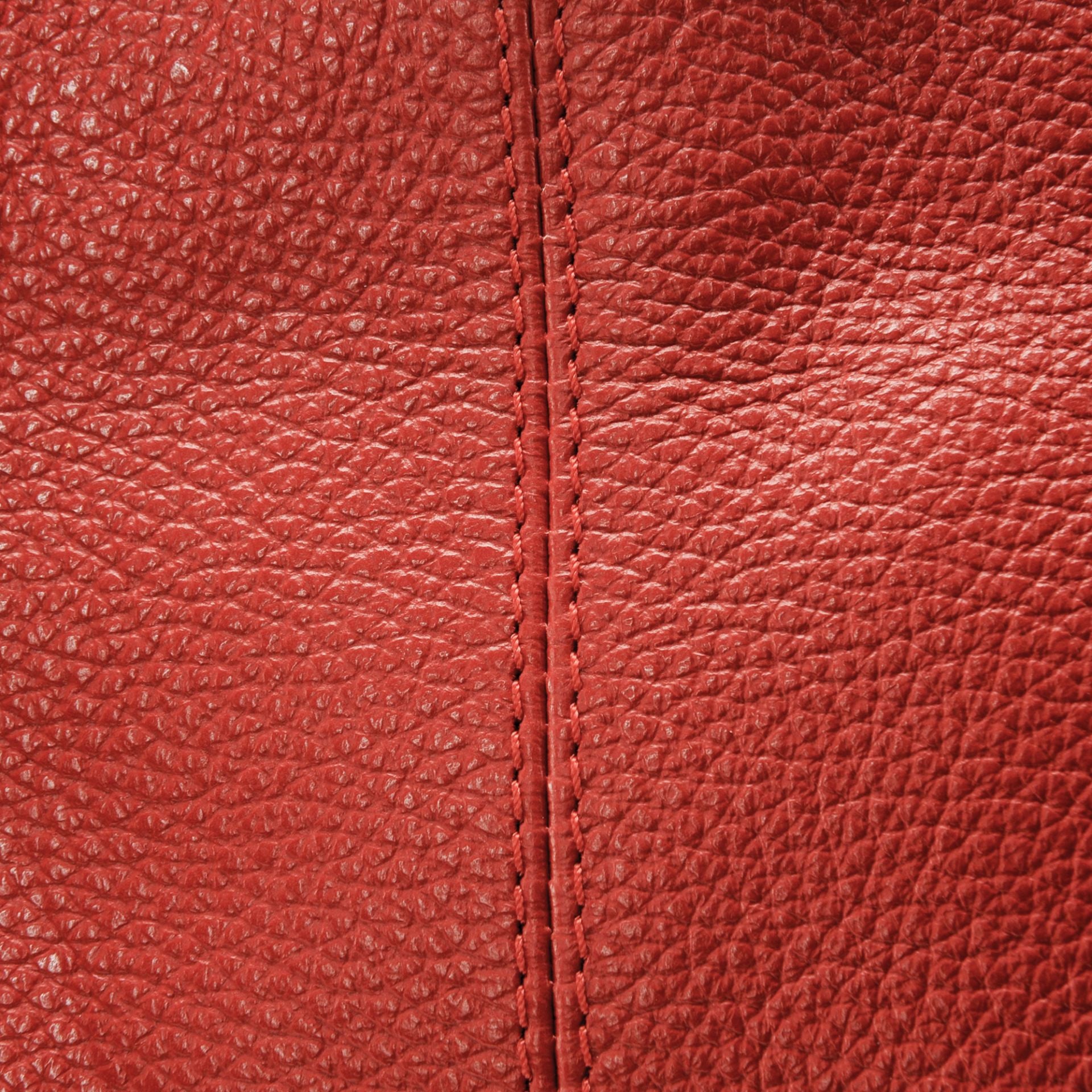 Sac porté épaule en cuir grainé BOSTON Rouge garance