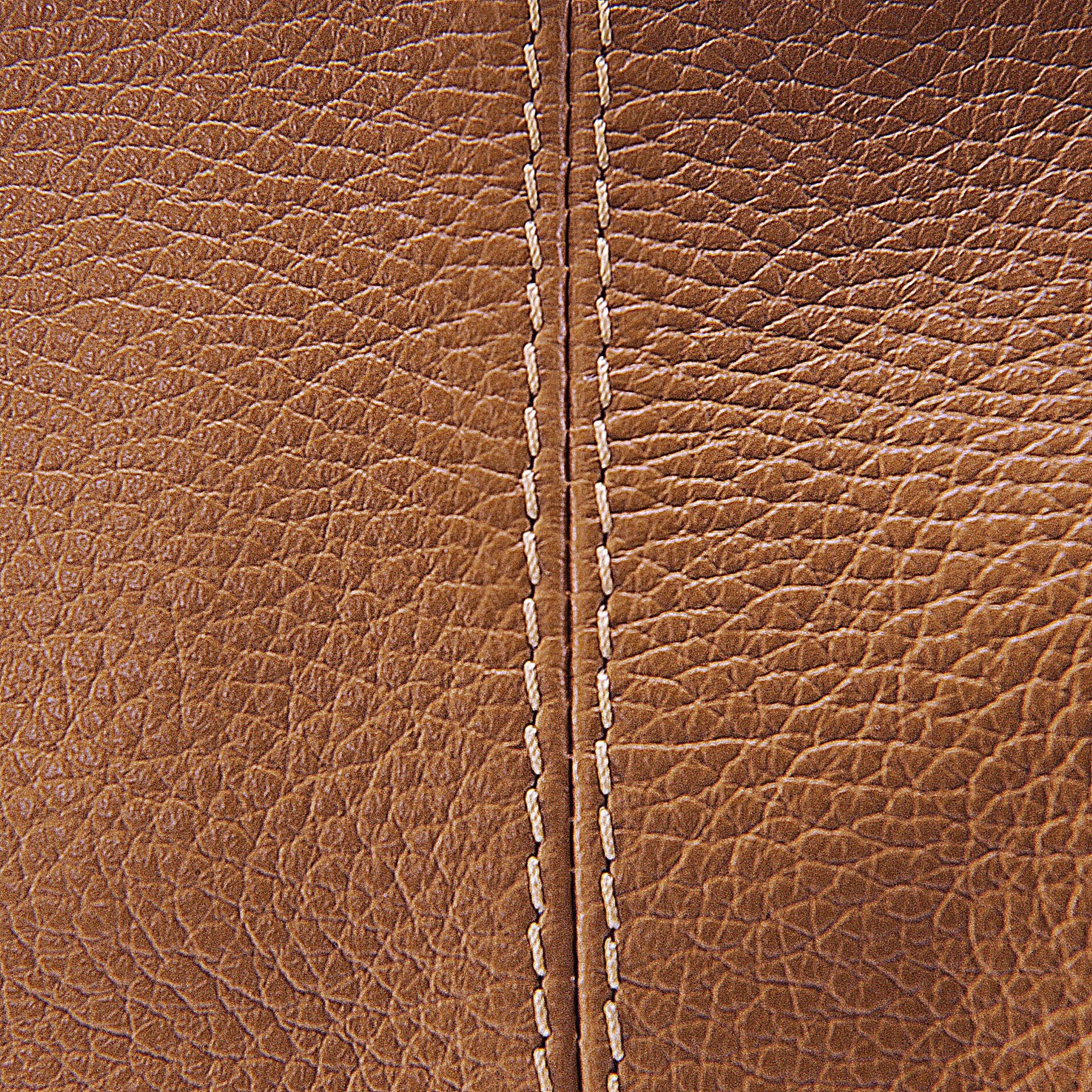 Sac porté épaule en cuir grainé BOSTON Cognac foncé