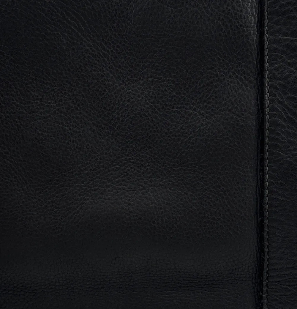 Grand sac en cuir à tannage végétal STORM XL HURRICAN Noir Noir