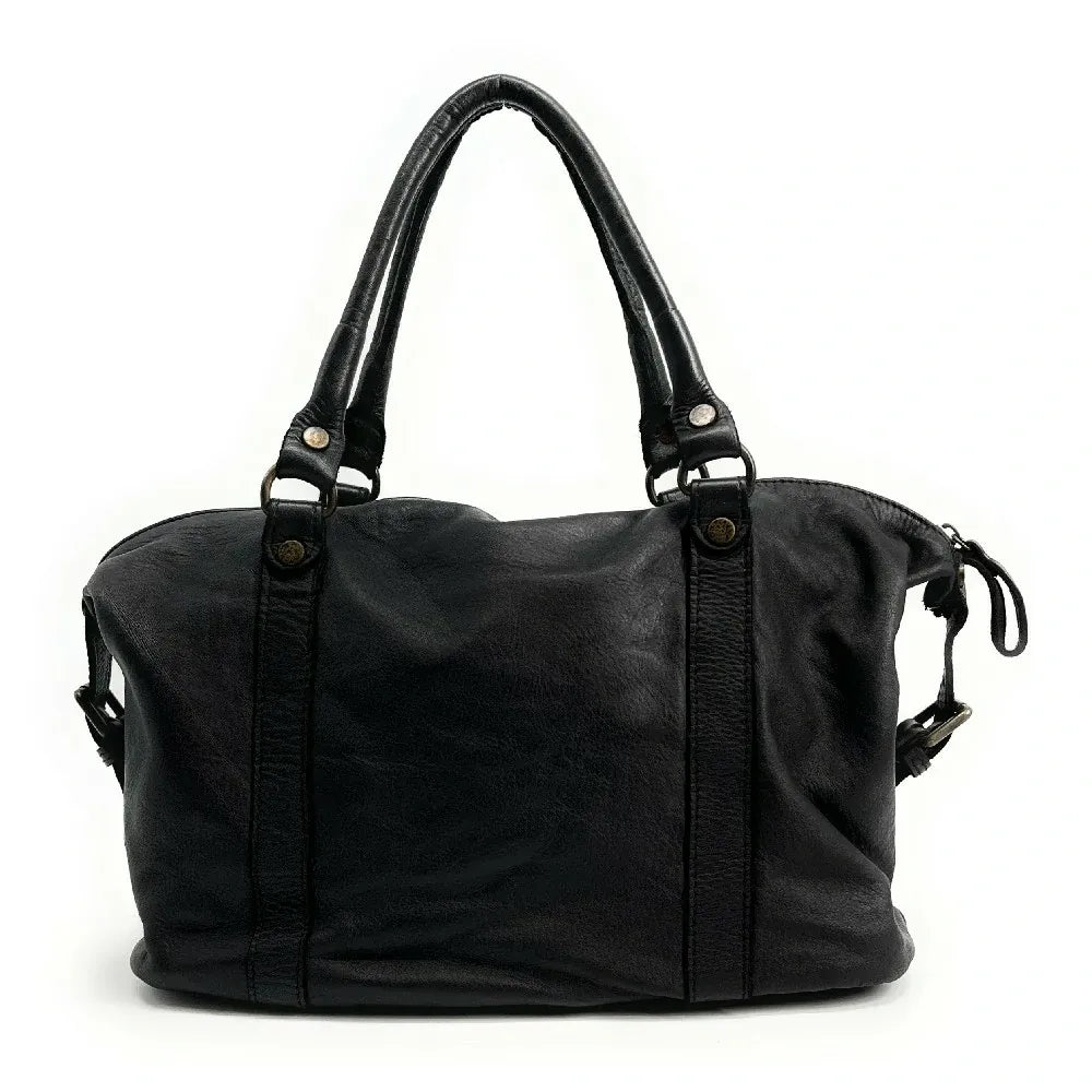 Sacs Femme Sac porté épaule en cuir vintage MISS MY Noir Oh My Bag