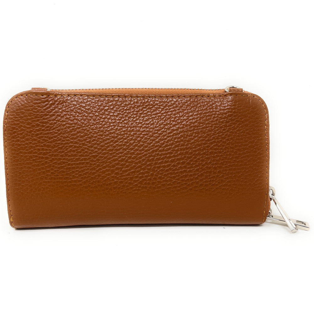 Sac portefeuille à bandoulière en cuir grainé CITY Camel
